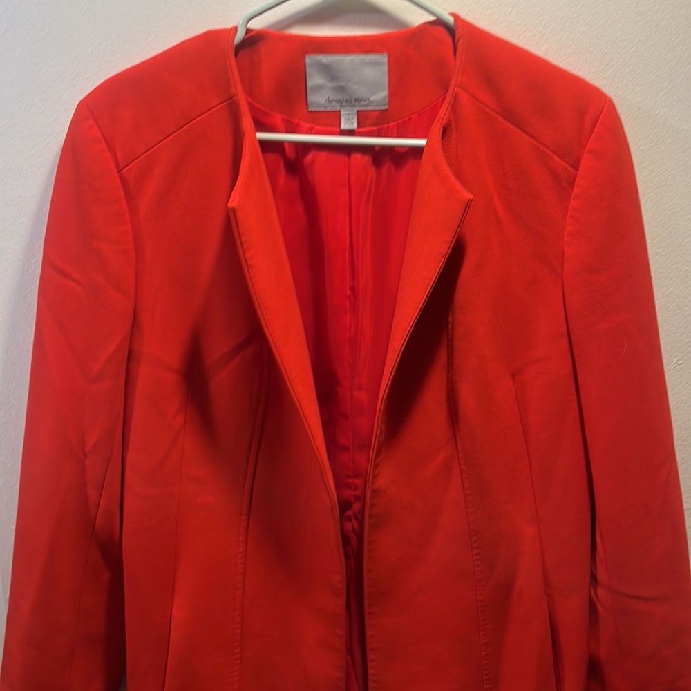 Classiques Entier Womens Red Jacket Size Large Pockets SEND OFFERS! - Picture 3 of 11